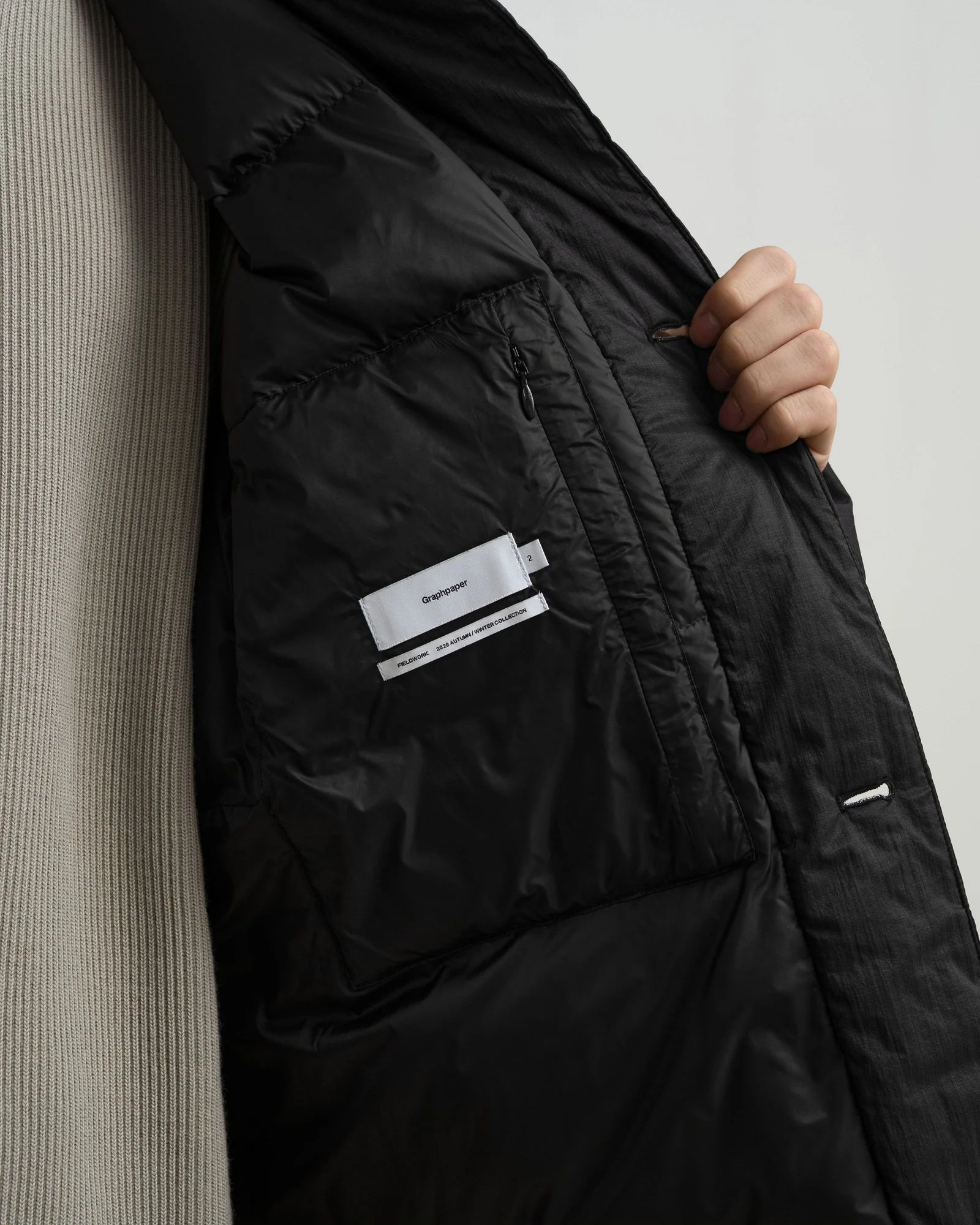 グラフペーパー PERTEX® QUANTUM AIR Bal Collar Down Coat(GM263-10280)BROWN☆9月26日(土)発売！