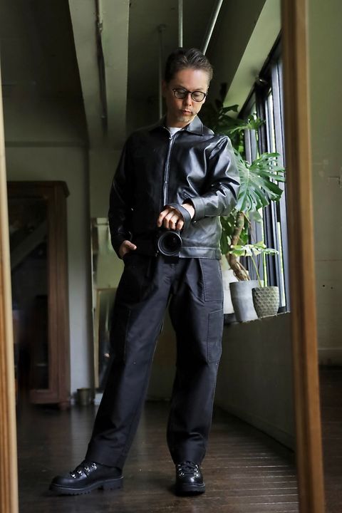 LASTMAN 24AW ラストマン大久保篤志 LEATHER DRIZZLER JACKETスタイル2024.10.25.