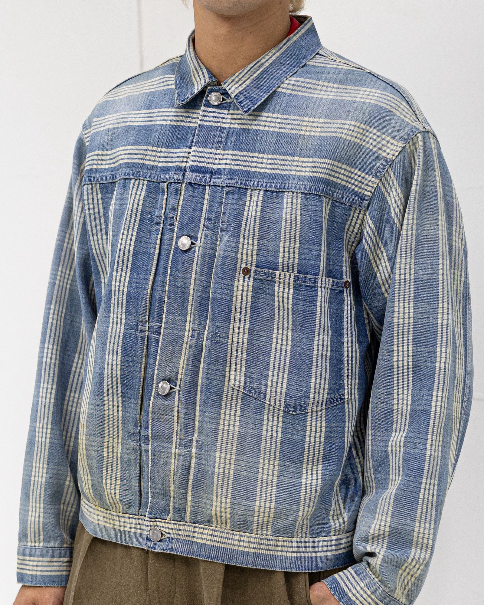 A.PRESSE No.213 Indigo Palaka Denim Jacket   4月11日(土)新作発売！