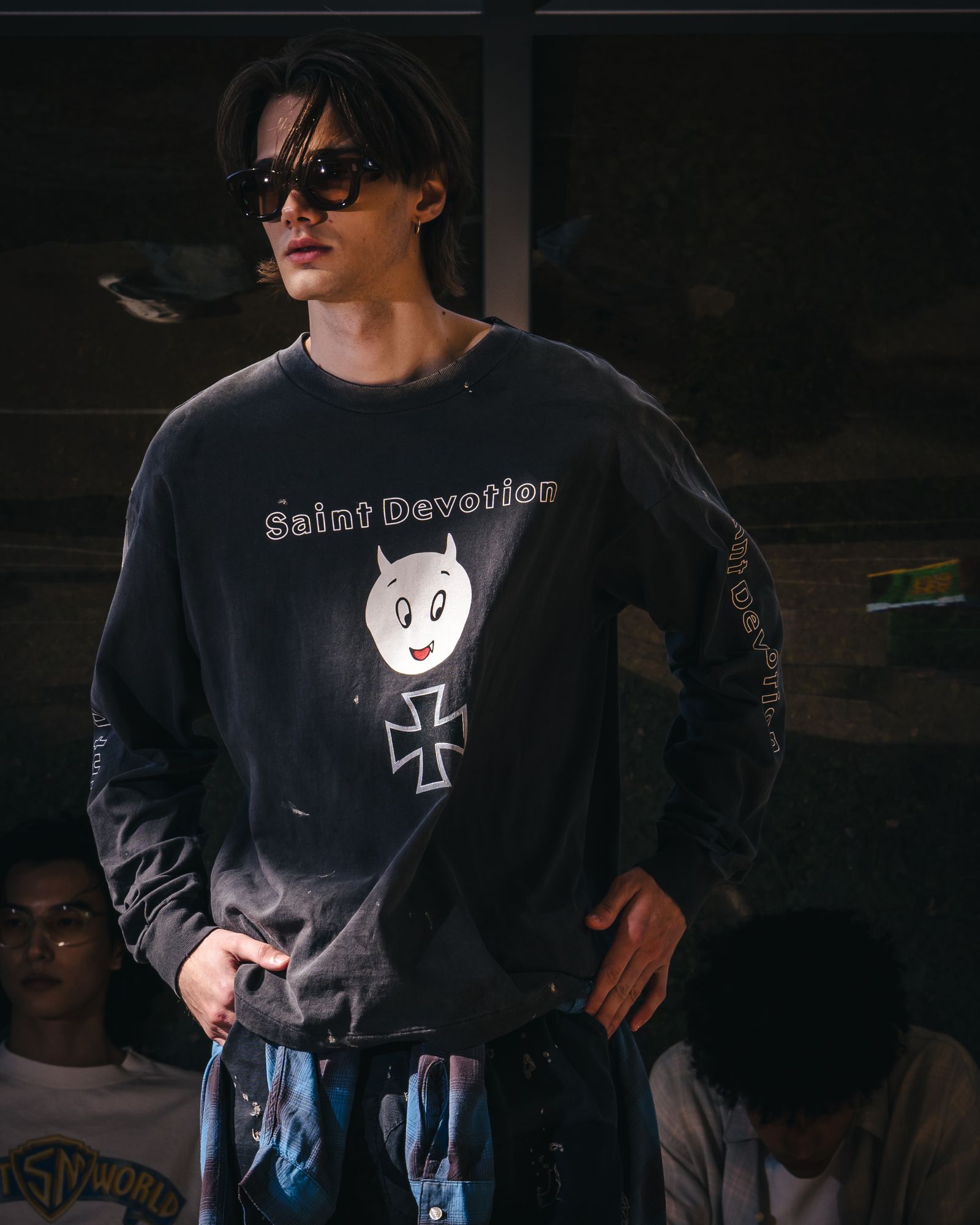 セントマイケル 26SS SAINT DEVOTION LS T-SHIRT (SM-MK8-0000-027)BLACK☆2月21日(土)10:00発売！