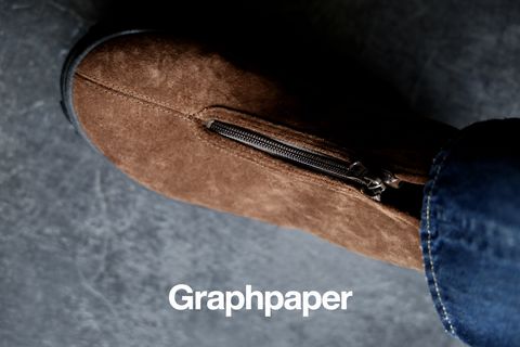 Graphpaper Cotton Wool Slub Oversized Half Zip Knitスタイル2026.9.24.