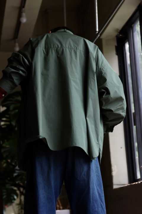 フレッシュサービス 22SS CARGO POCKET REGULAR COLLAR UTILITY SHIRT"CEDAR"スタイル.2022.6.6.