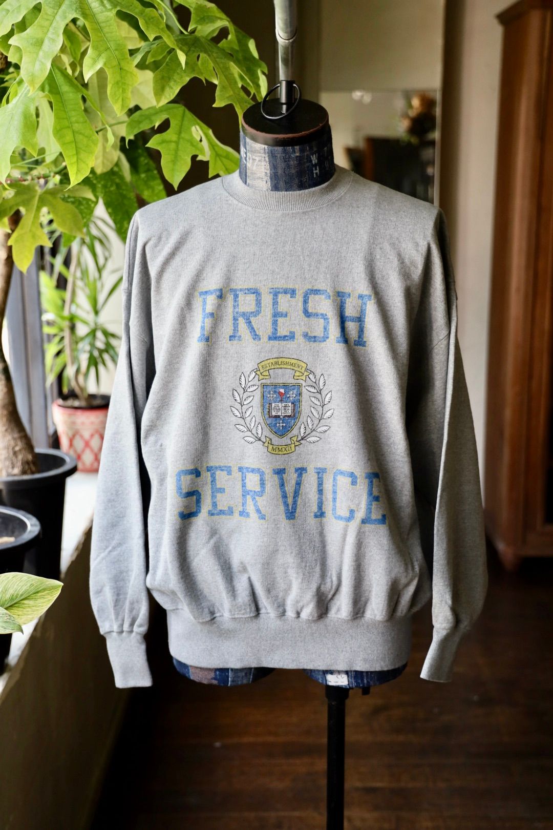 FreshService AS×FS SWEAT COLLEGE スウェット FreshService - フレッシュサービス LIGHT OZ CREW NECK SWEAT