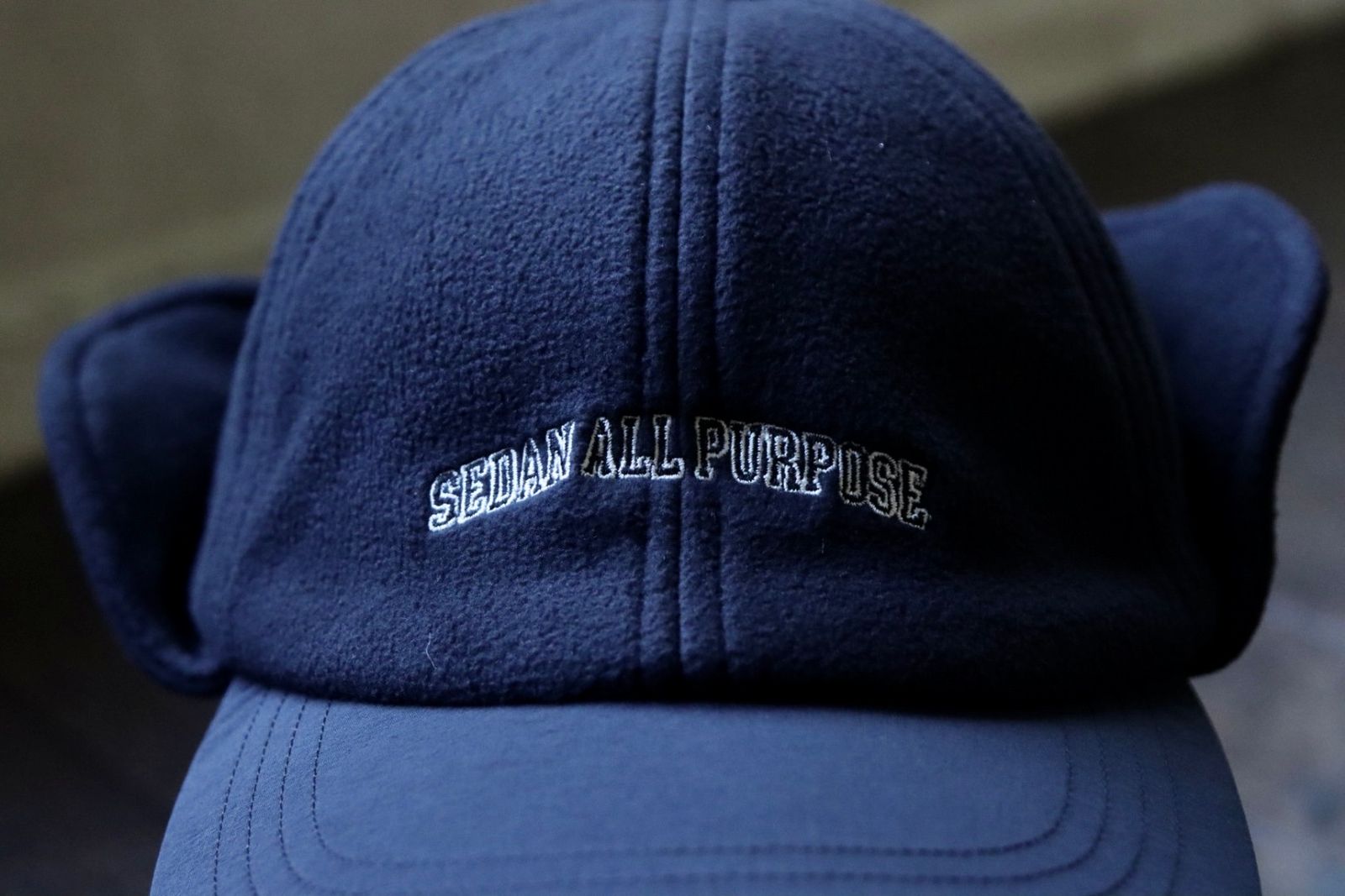 セダンオールパーパスFW23 Arch Logo Ear Flap Fleece Cap(SD23F-CP05)Black x Black☆10月28日(土)発売！