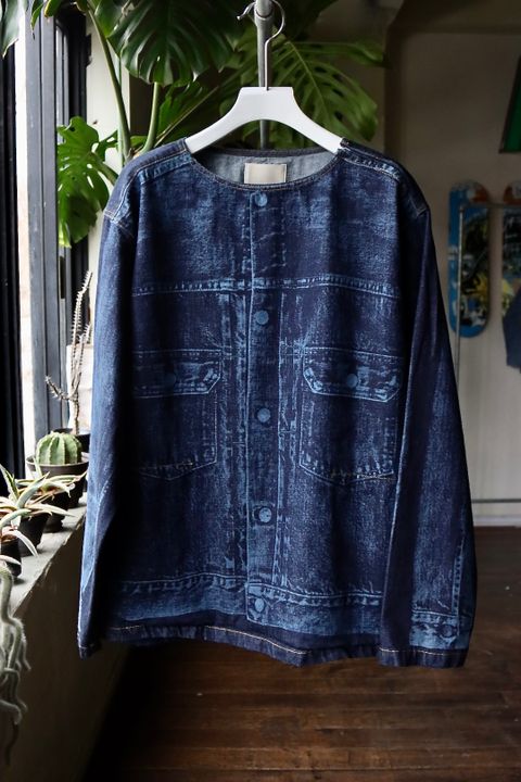 ヨーク23SSデニムシャツ LASER PROCESSED DENIM PULLOVER(YK23SS0469SH)INDIGO