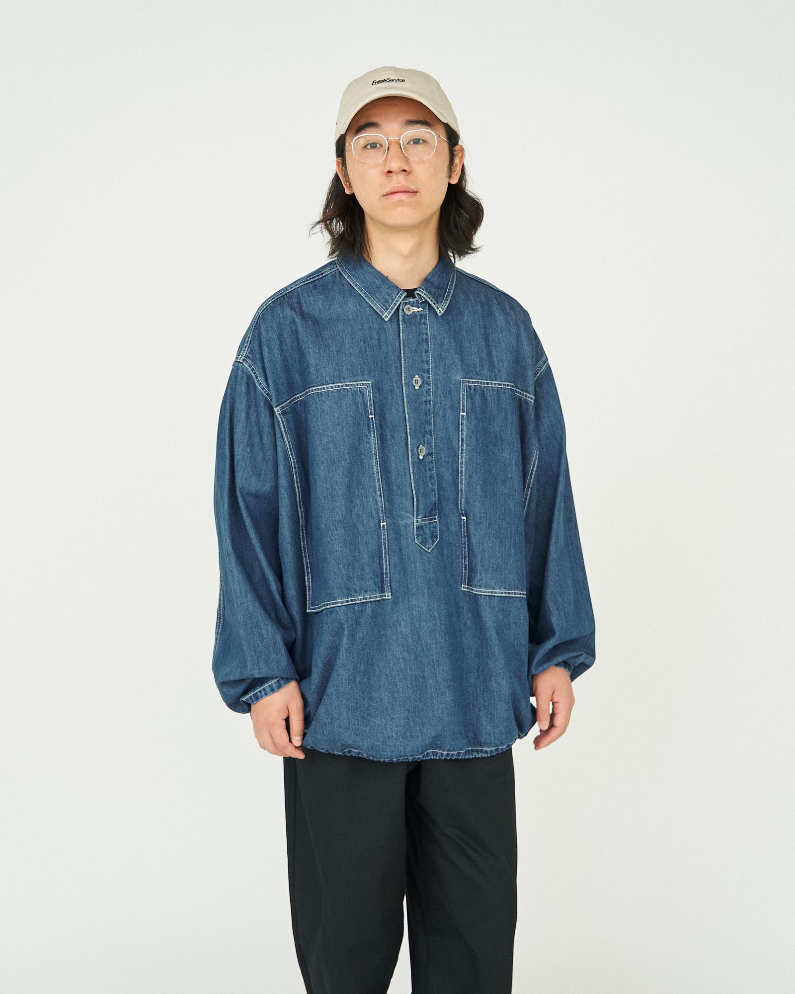 FreshService - フレッシュサービス DENIM PULLOVER SHIRT FreshService - フレッシュサービス DENIM PULLOVER SHIRT
