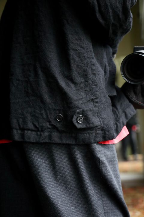 COMME des GARCONS HOMME 26FW ウールサージ縮絨ジップアップブルゾンスタイル