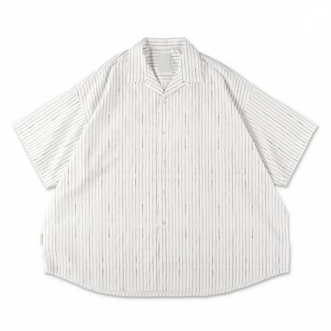 S.F.C 26SS エスエフシー COTTON STRIPE OPEN COLLAR SS SHIRT(SFCSS26S07)White☆5月9日(土)発売！
