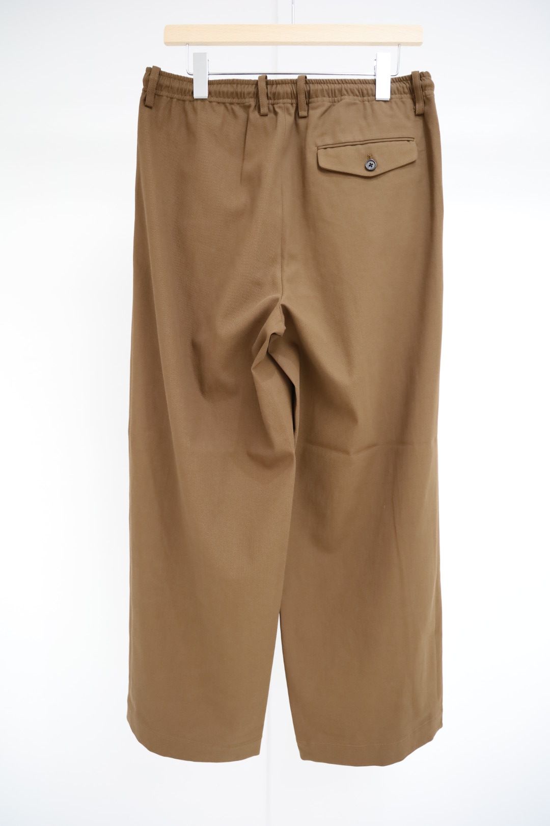 マーカウェア 26SS  60/2オーガニック強燃ボイル3/2ツイル / トリプルプリーテッドイージートラウザーズ(A26A16PT02C) Burnt Umber☆新作発売！