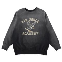 BOW WOW 25FWバウワウ U.S. AIR FORCE EAGLE SWEATSHIRT AGED(BW252-UAES) AGED BLACK
