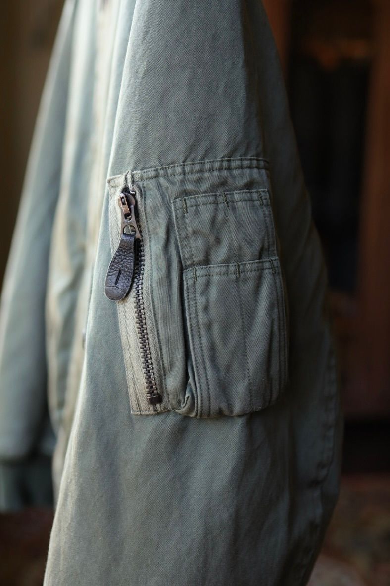 アプレッセ 2025 STYLE2 Vintage Silk Flight Custom Jacket(25AAP-01-28)SAGE☆10月25日(土)発売!