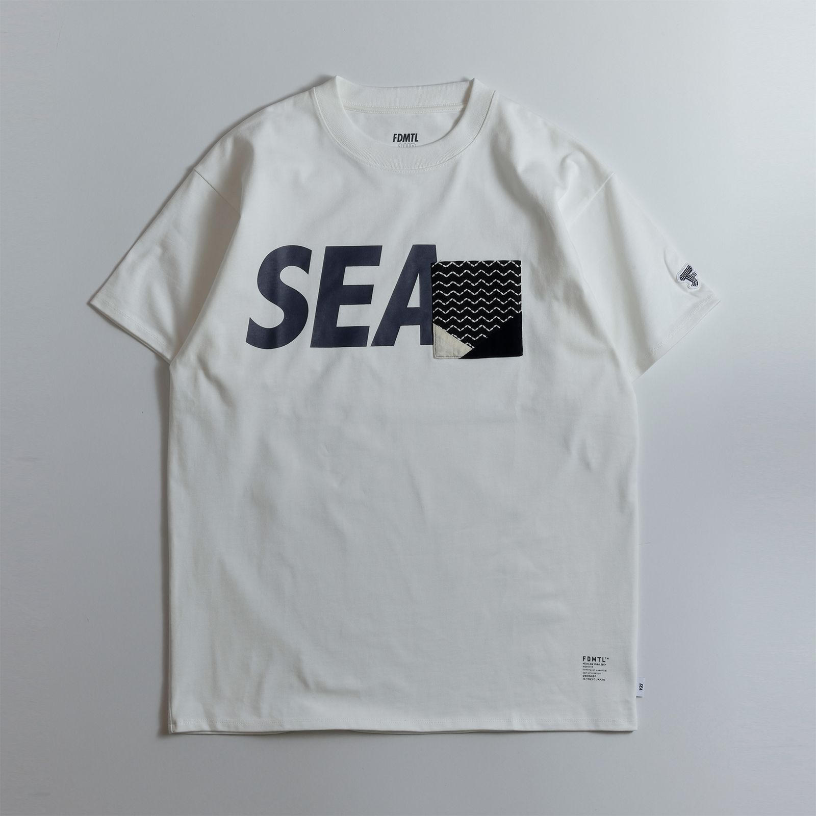 ファンダメンタル Tシャツ FDMTL×WIND AND SEA"ORIGAMI TEE"WHITE☆10月5日(土)発売！