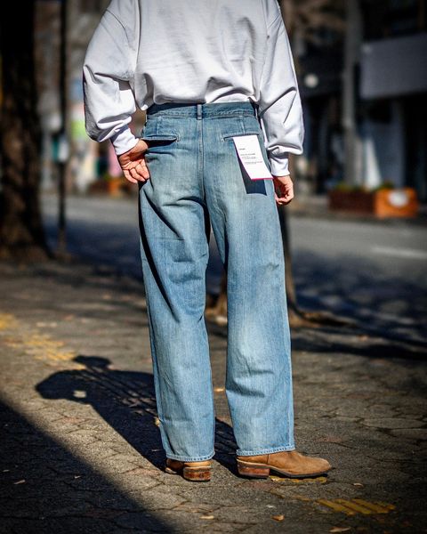 グラフペーパー Selvage Denim Two Tuck Pants(LIGHT FADE INDIGO) 1月18日(土)新作発売！