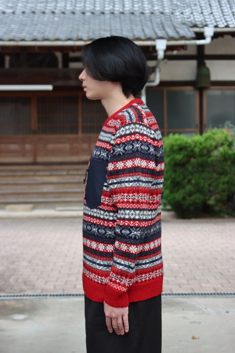 COMME des GARCONS HOMME ノルディックフェアアイル柄ニット(HH-N001) style.2021.11.6.