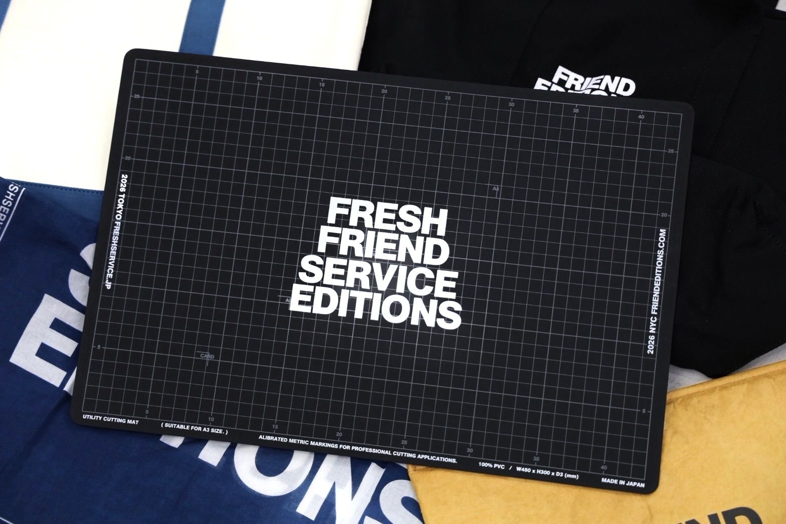 フレッシュサービス 26AW UTILITY CUTTING MAT "FE MONOGRAM"(FSP263-99122FE)BLACK☆8月29日(土)新作発売！
