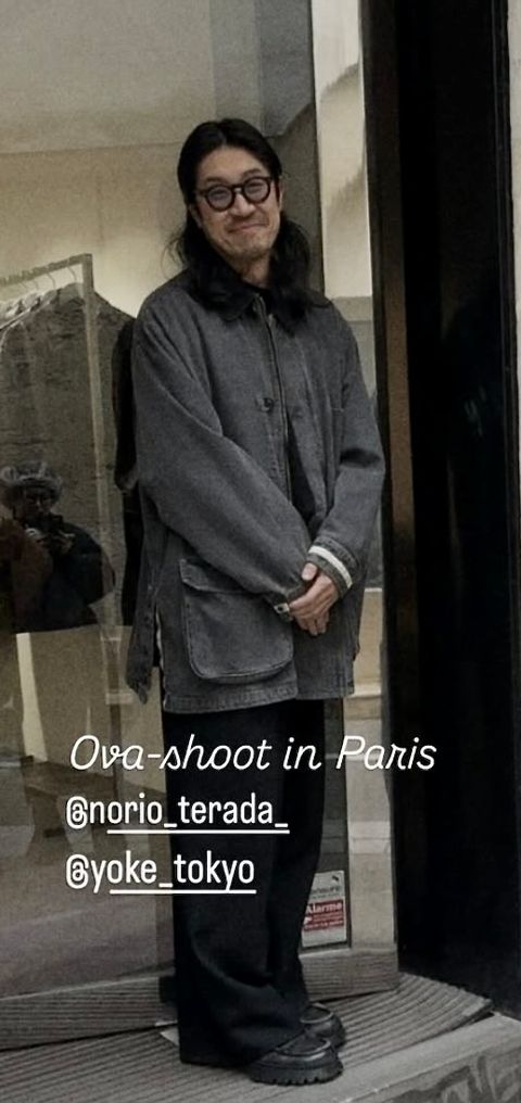 YOKE 25FW Denim Coverall Half Coatスタイル