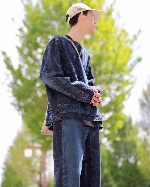 YOKE ヨーク23SS LASER PROCESSED DENIM セットアップスタイル