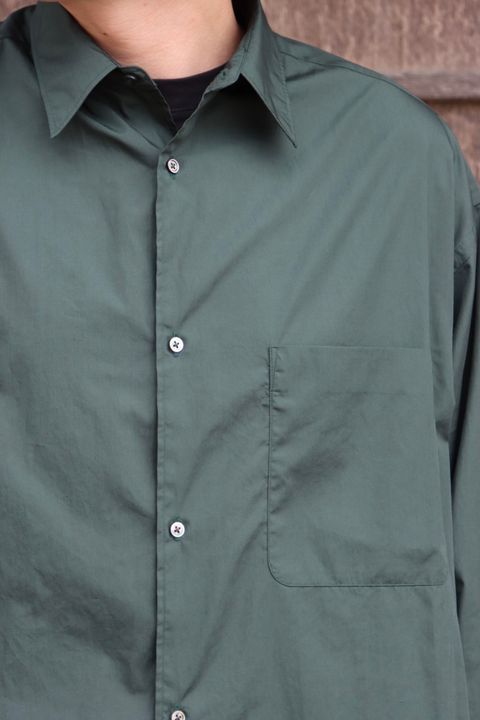 Graphpaper Broad L/S Oversized Regular Collar Shirt style.2022.7.24