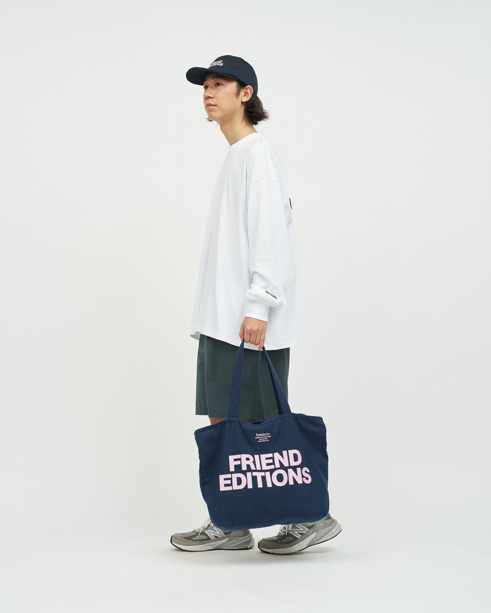 フレッシュサービス FRIEND EDITIONS CANVAS ZIP TOTE BAG(FSP261-90091FE)NAVY☆3月14日(土)発売！