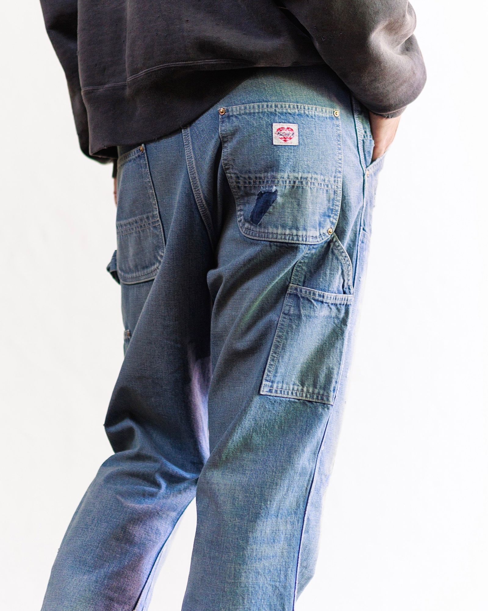セントマイケル24AW DENIM DOUBLE KNEE (SM-YS1-0000-066)BLUE