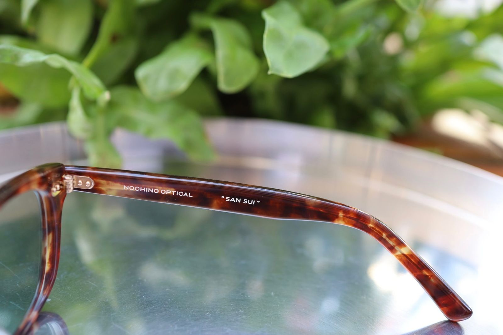 ノチノオプティカル "SANSUI" #3. RICH AMBER × GREY GREEN to D.GREY(調光モデル)