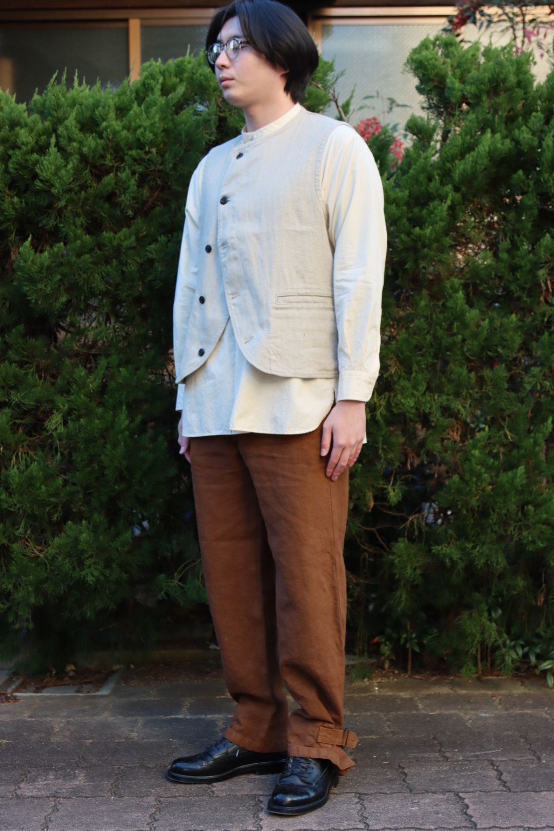 Ets.MATERIAUX M38 Motor cycle coat"BROWN"style.