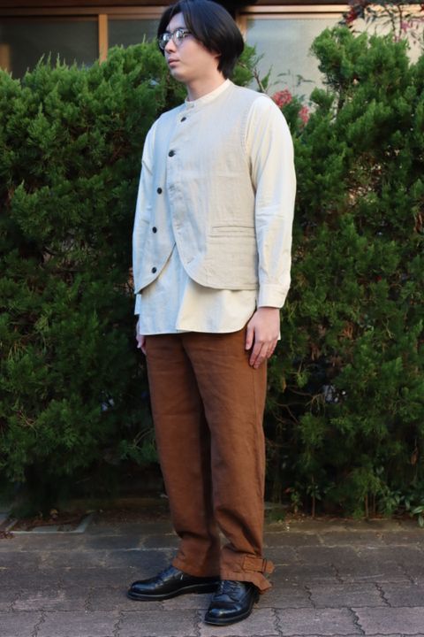 Ets.MATERIAUX M38 Motor cycle coat"BROWN"style.