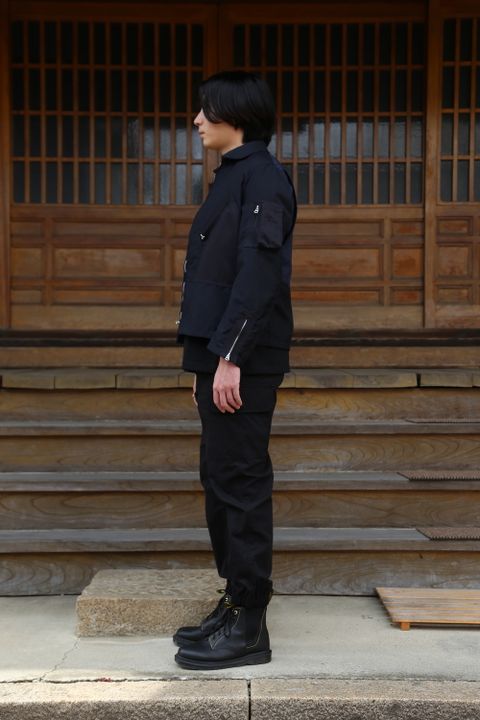 JUNYA WATANABE CDG MAN ウールラミートロ×ウールトロ×綿リネンカルゼブルゾン style.2021.3.7