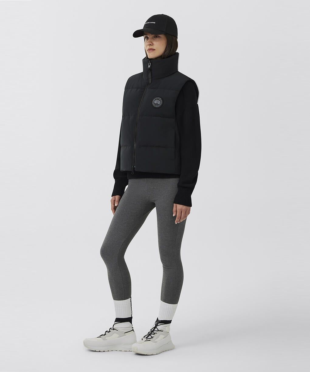 カナダグース レディース Grandview Cropped Vest Black Label(2267WB)Black☆新作発売！