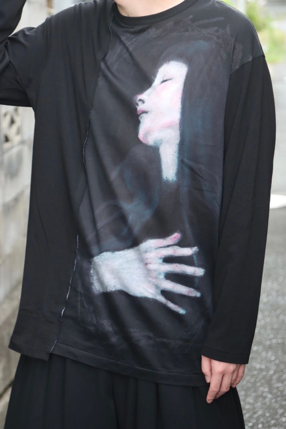 Yohji Ymamoto 新作 PRINT SWITCHING LONG SLEEVE style.2022.7.10 ※7月13日(水)発売
