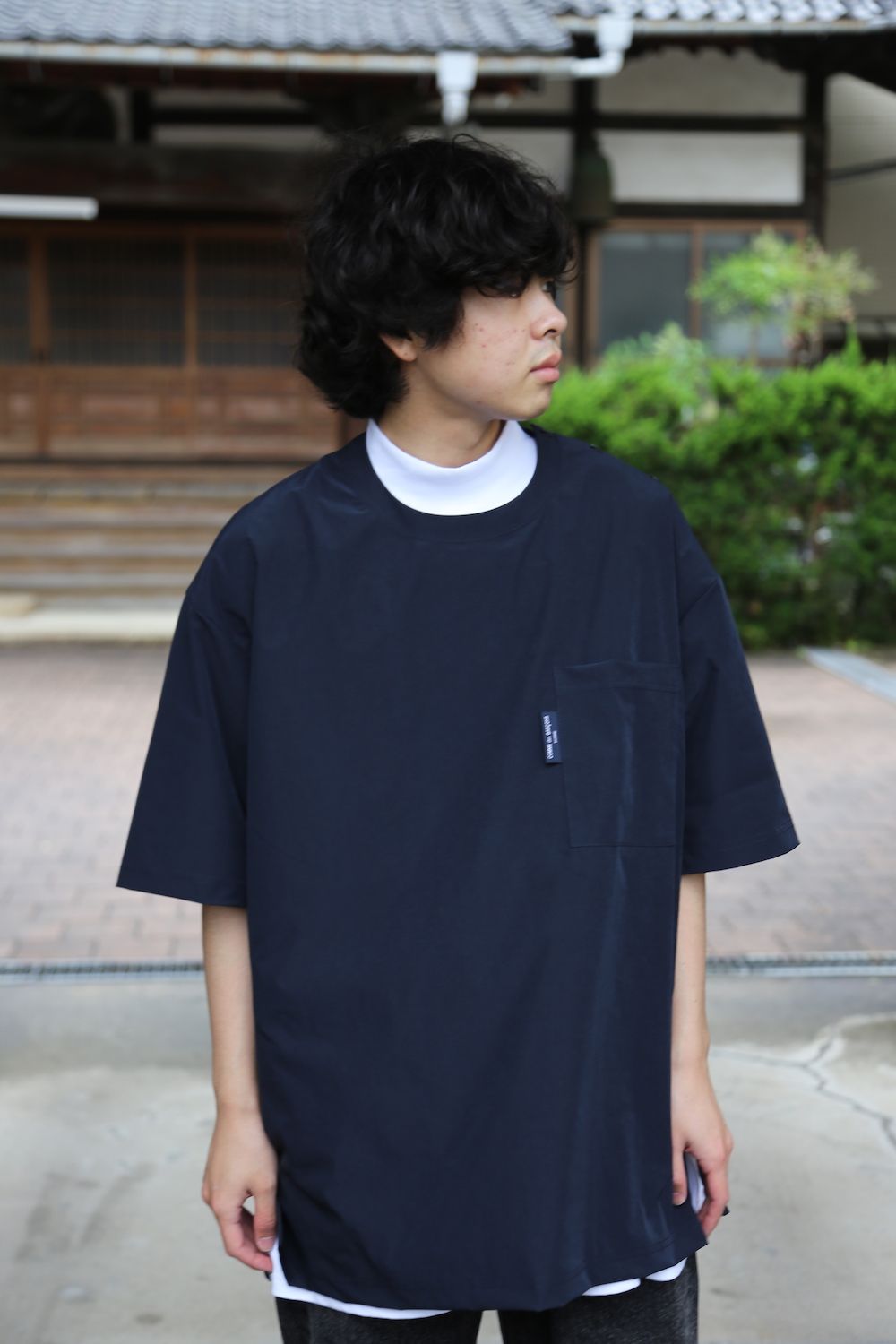 COMME des GARCONS HOMME HOMMEエステルナイロンツイルポケット半袖シャツ(HG-T020-051) style.  2021.05.17. | 1708 | mark