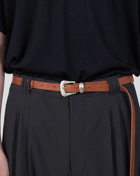 YOKE - ヨーク25SS W RING LEATHER BELT(YK25SS0984A)BROWN☆12