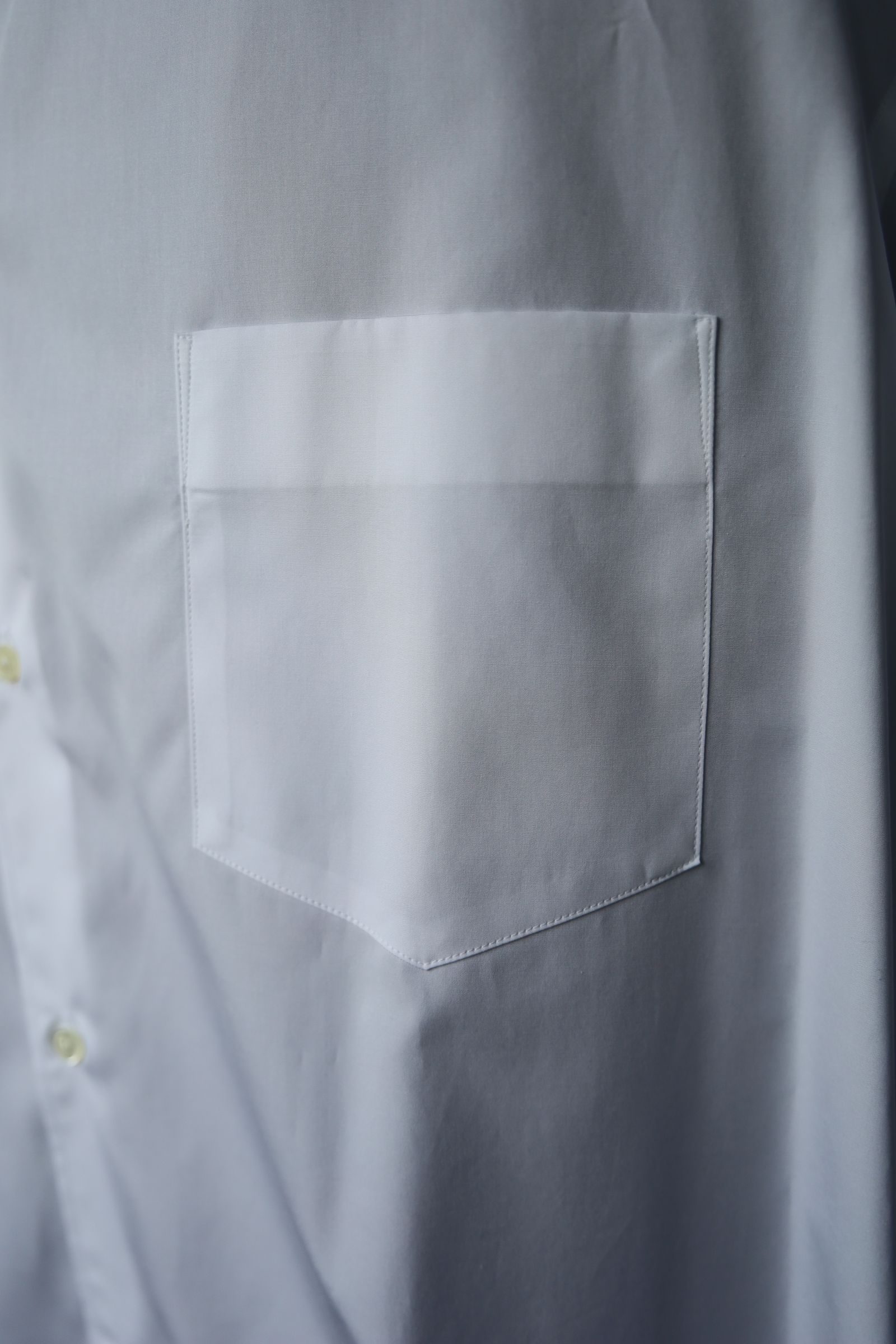 Hight Count Wide Spread Collar Shirt(GM234-50032B)WHITE