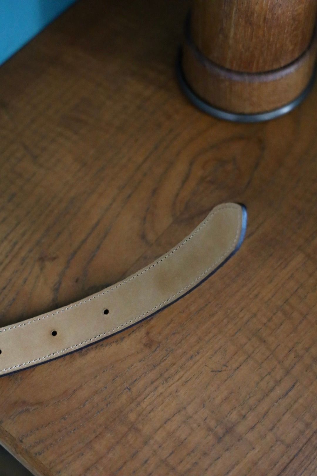 ショロジュエリーベルト Rectangle Narrow Buckle Belt (XOBL004M/L)Brown Suede☆7月17日(木)発売！