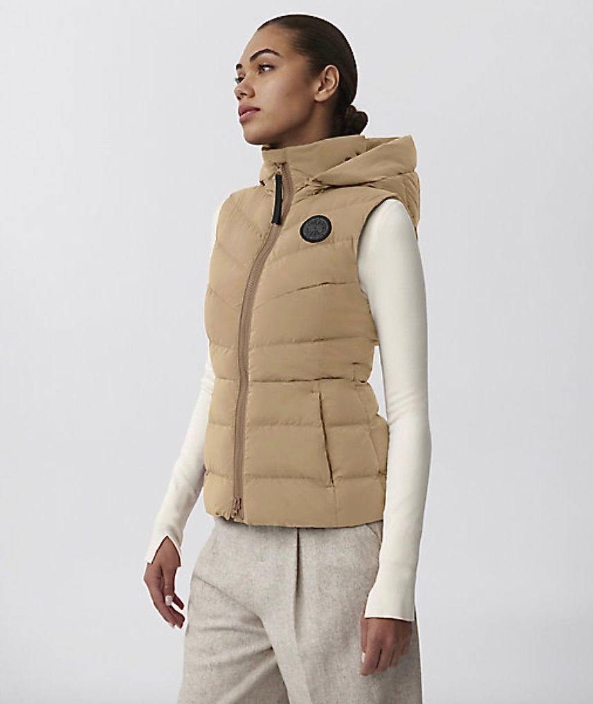カナダグースレディース Clair Vest Black Label クレア ベスト ブラックレーベル(2333WB)Desert Sand☆新作発売！
