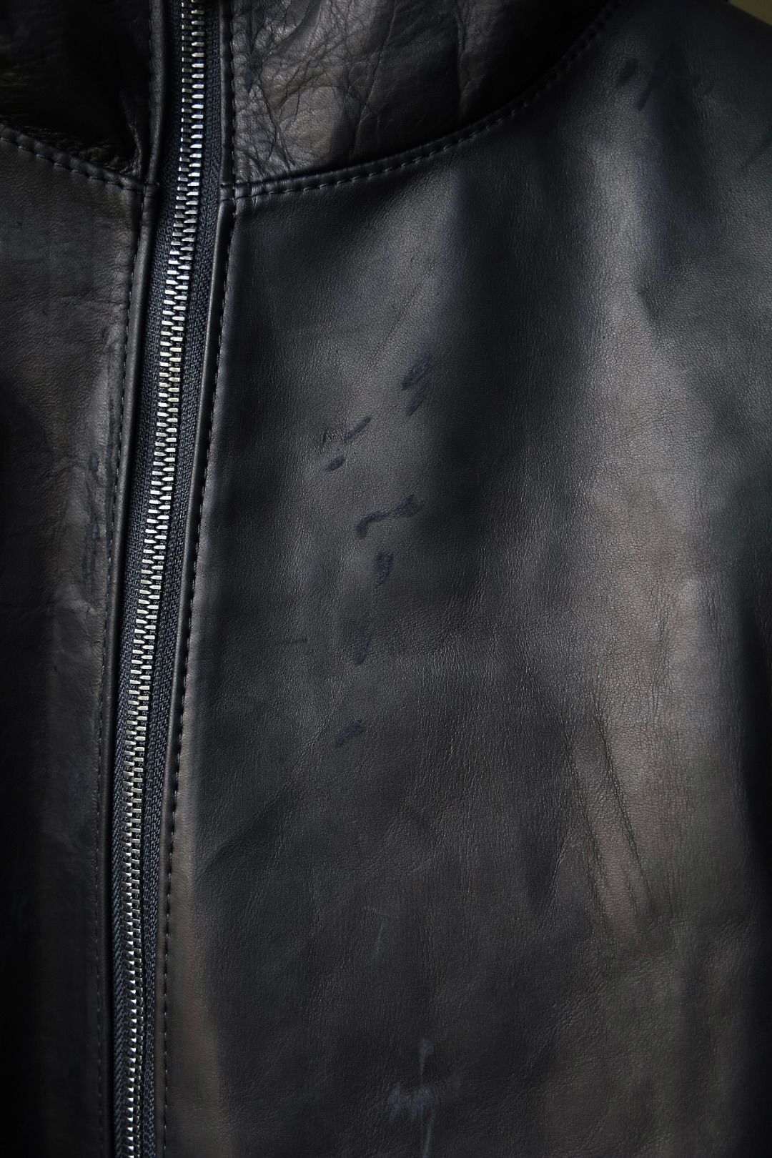 トーキングアバウト ジ アブストラクション 25AW DAMAGE LEATHER PARKA (2526AW-J-007)BLACK☆新作発売！