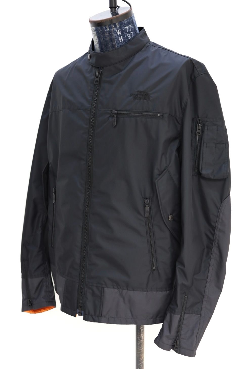アイジュンヤワタナベマン 26SS THE NORTH FACE Wネーム ナイロンライダースジャケット(WQ-J914-100)BLACK☆3月20日(金)発売！