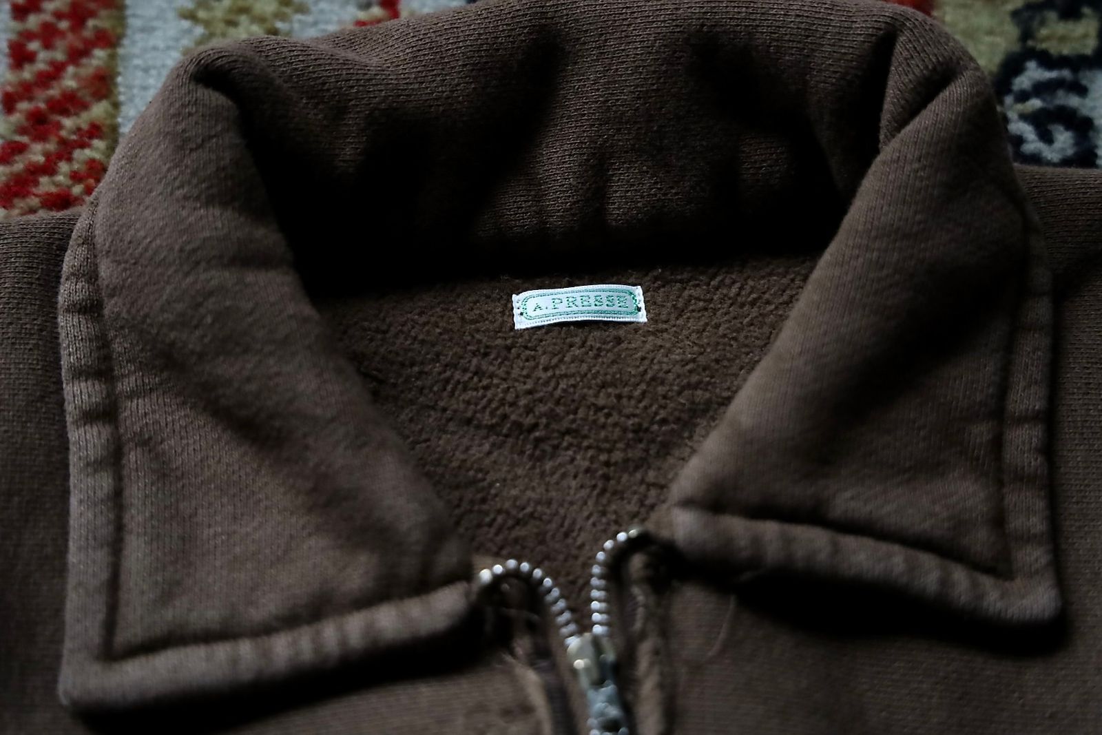 アプレッセ 2026 STYLE2 Vintage Half Zip Sweatshirt(26AAP-05-12)BROWN☆9月5日(土)発売！