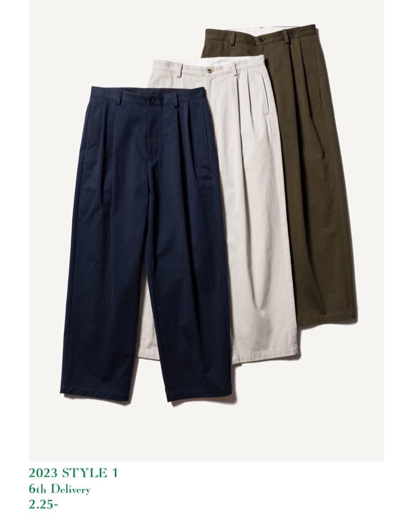A.PRESSE - アプレッセ23SSチノ Chino Trousers (23SAP-04-15H)OLIVE 