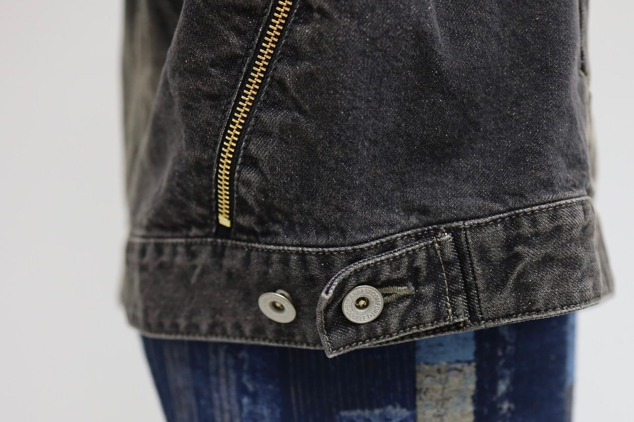 doublet ダブレット26SS FILLETED ZIP DENIM JACKET (26SS08BL241) BLACK ★1月17日(土)11:00発売！