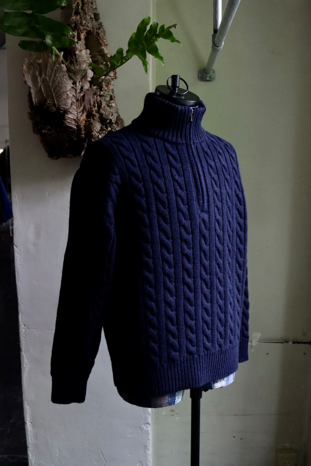 A.PRESSE - アプレッセ23AW Cashmere Aran Half Zip Sweater ...