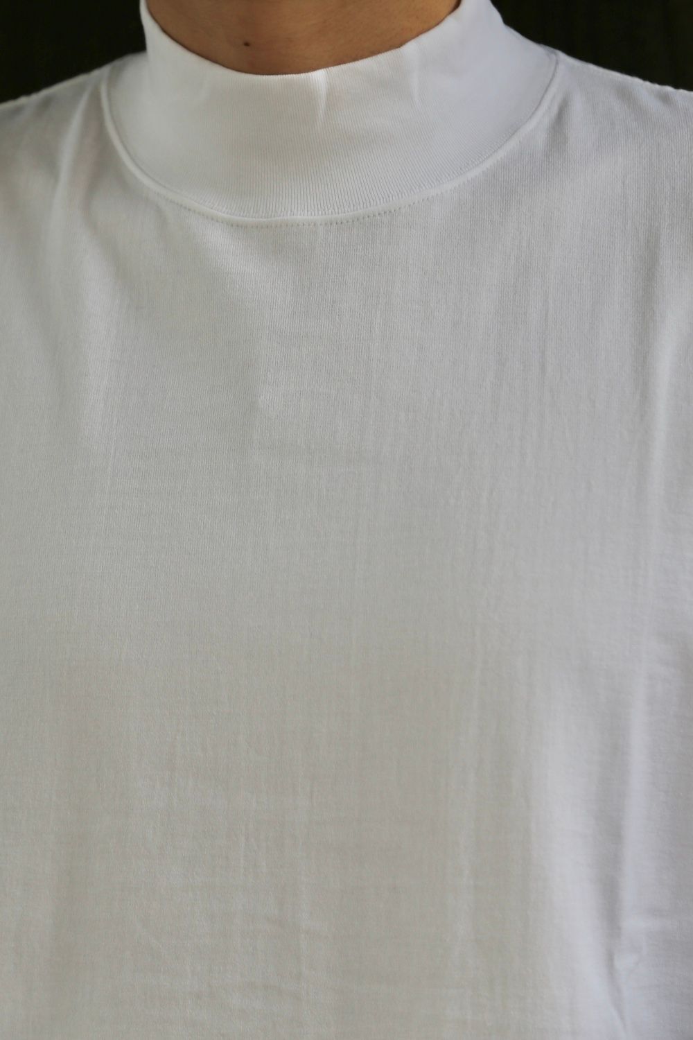 Graphpaper S/S Mock Neck Tee(GU212-70056B) style.2021.5.15