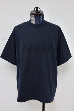 blurhms ROOTSTOCK ブラームスルーツストック 26SS ARMÉE 88/12 Print Tee WIDE(bROOTS25S36S26C)NIGHT BLACK x BLACK☆4月17日(金)新作発売！
