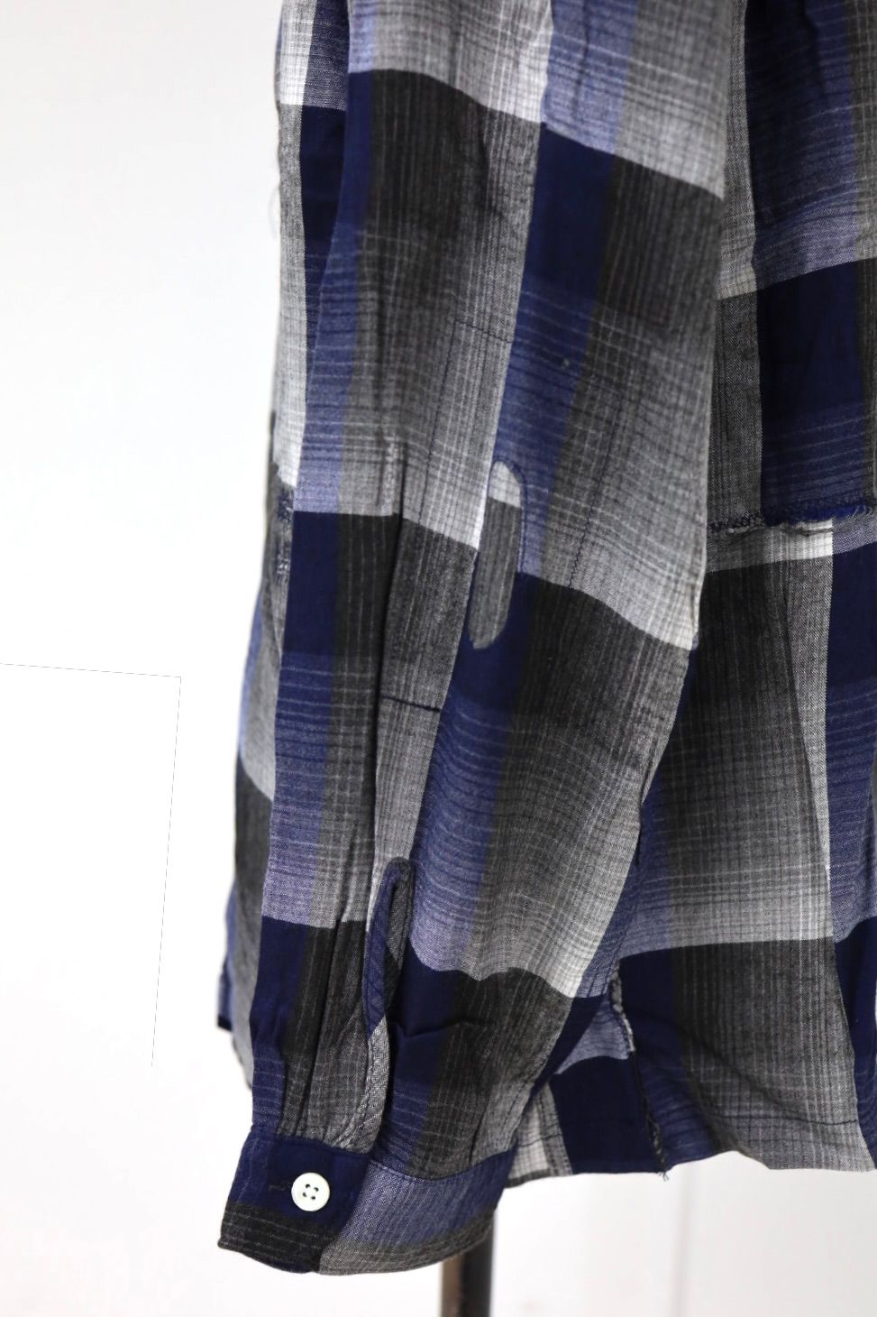 BOW WOW 26FW CHECK RAYON SHIRT(BWU-CRS)BLUE×BLACK×GRAY☆8月29日(土)11:00発売！