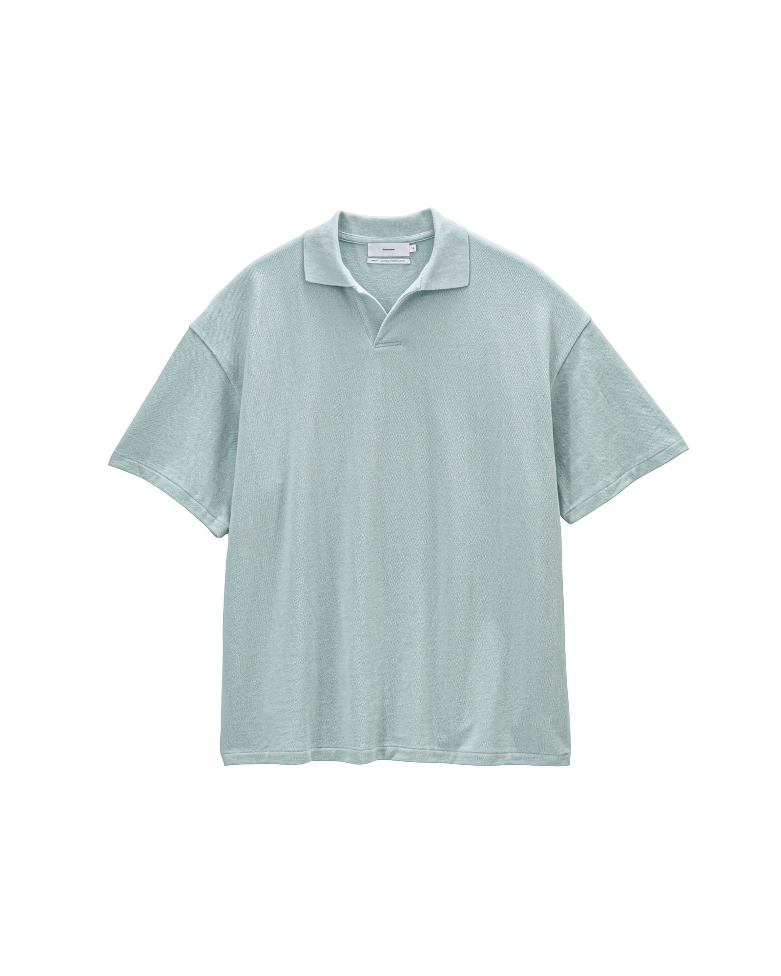 グラフペーパー 26SS Cotton Pique Jersey S/S Skipper Polo(GU261-70416)SMOKE BLUE☆4月11日(土)発売！