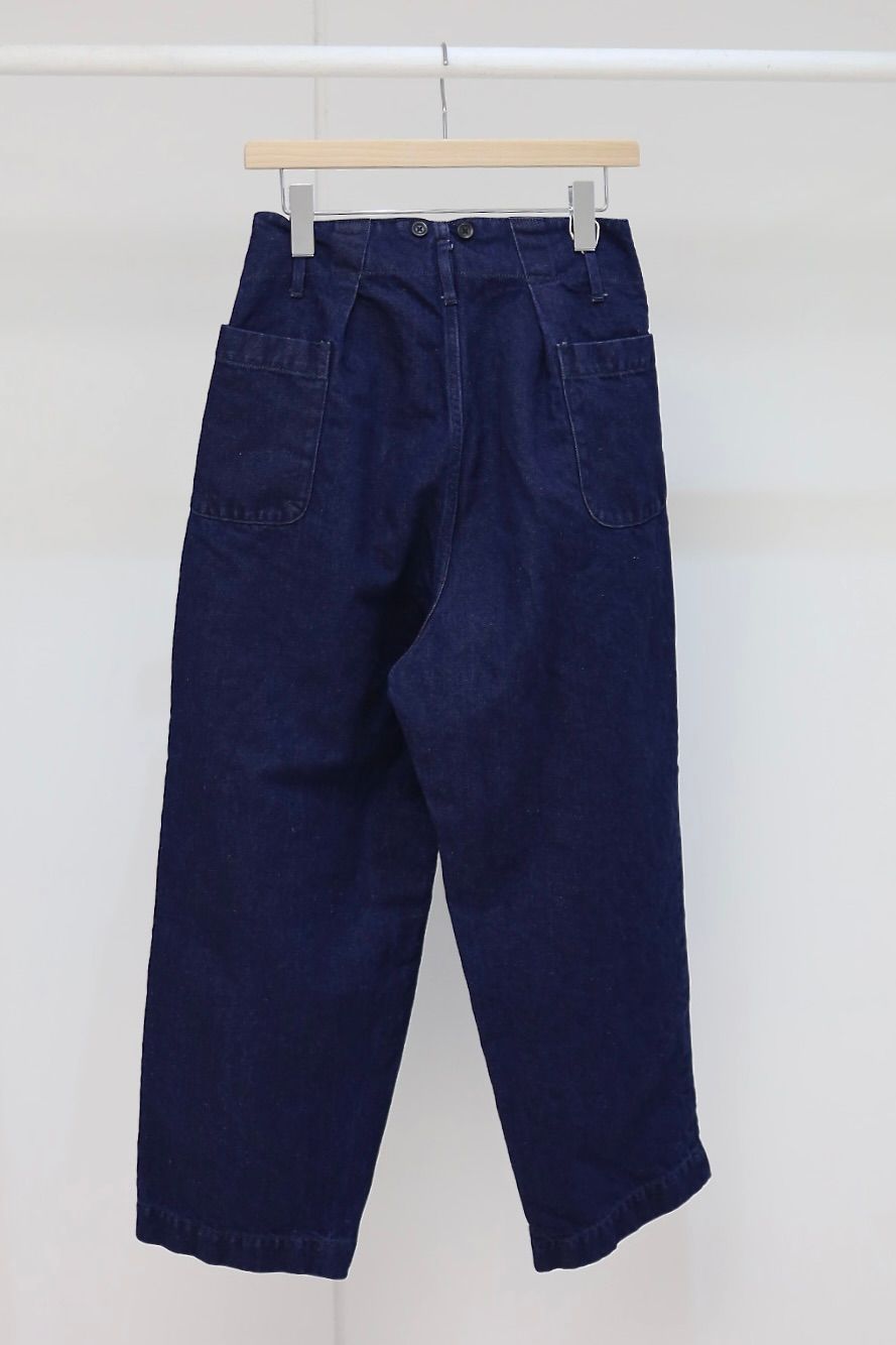 Gurank 26SS グランク コットンリネンデニムワークパンツ CL denim work pants (2620)INDIGO★新作発売！