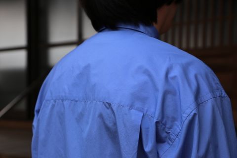 Broad L/S Oversized Regular Collar Shirt"BLUE"Style.2020.2.14.