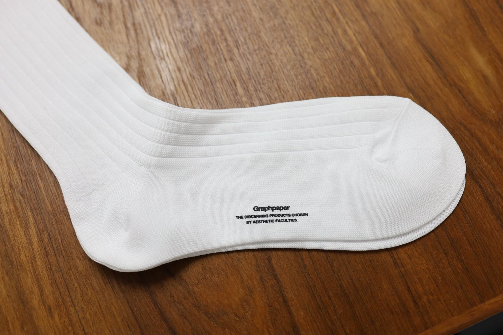 グラフペーパー26SS Graphpaper Rib Socks(GU261-90291B) WHITE☆1月24日(土)発売！