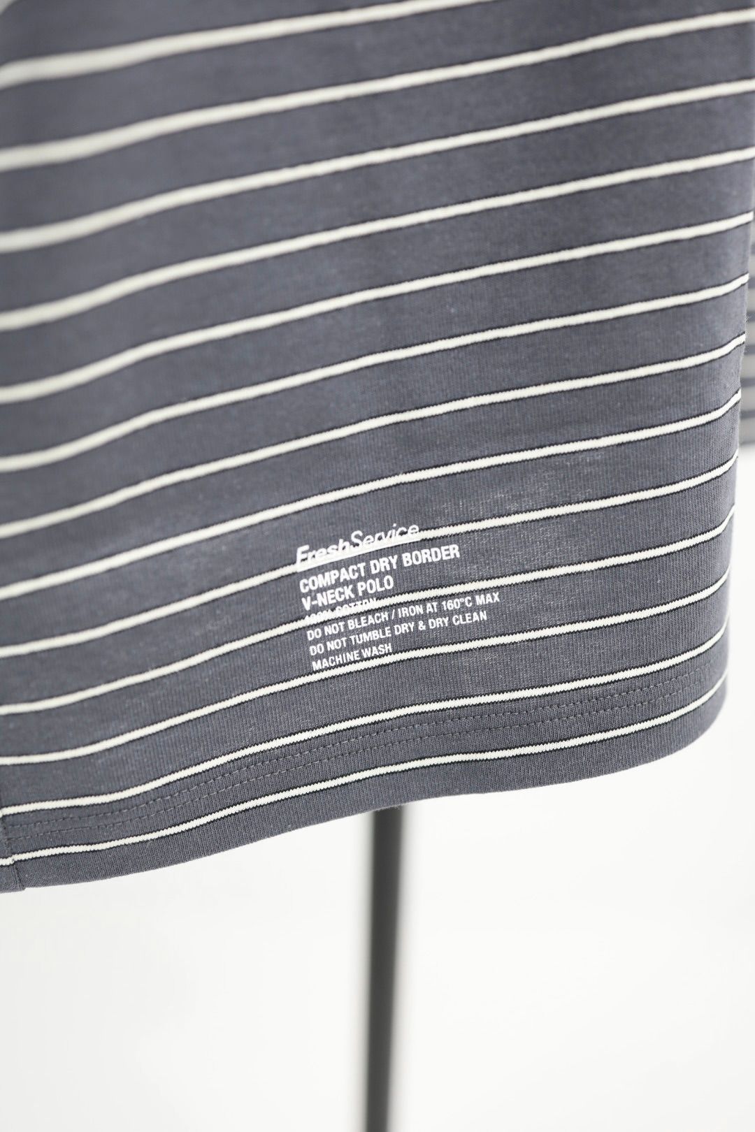 フレッシュサービス COMPACT BORDER V-NECK POLO(FSC262-70120)GRAY☆5月23日(土)発売！