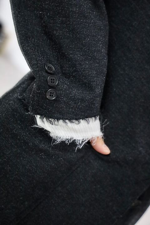 COMME des GARCONS HOMME ウールエステルヘリンボーンジャケットスタイル